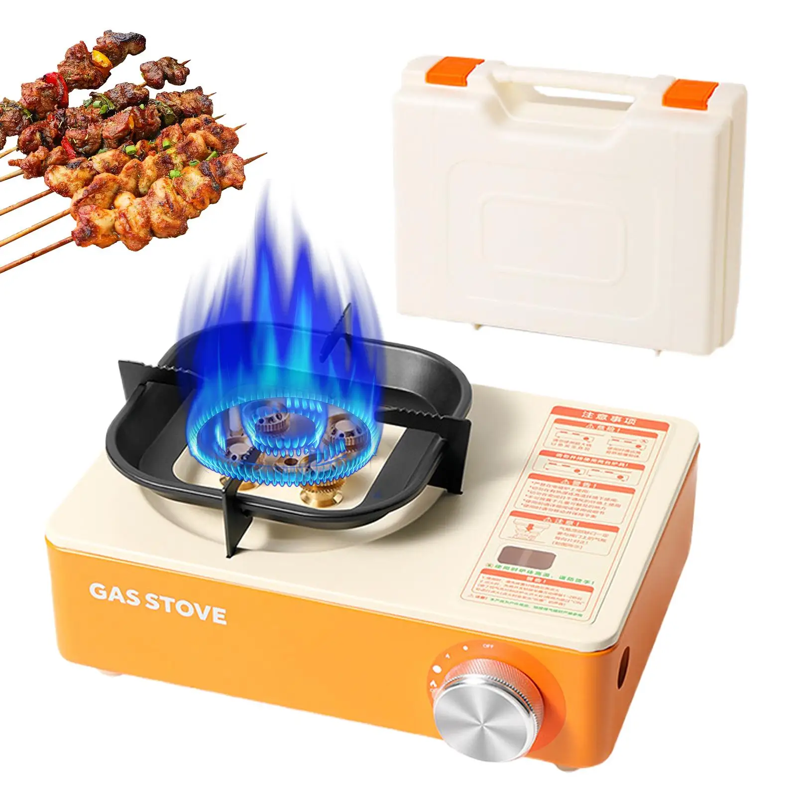 

Camping Stove Outdoor Stoves For Cooking With Carrying Case 6000W High Power Automatic Ignition Outdoor Kitchen Cookware For