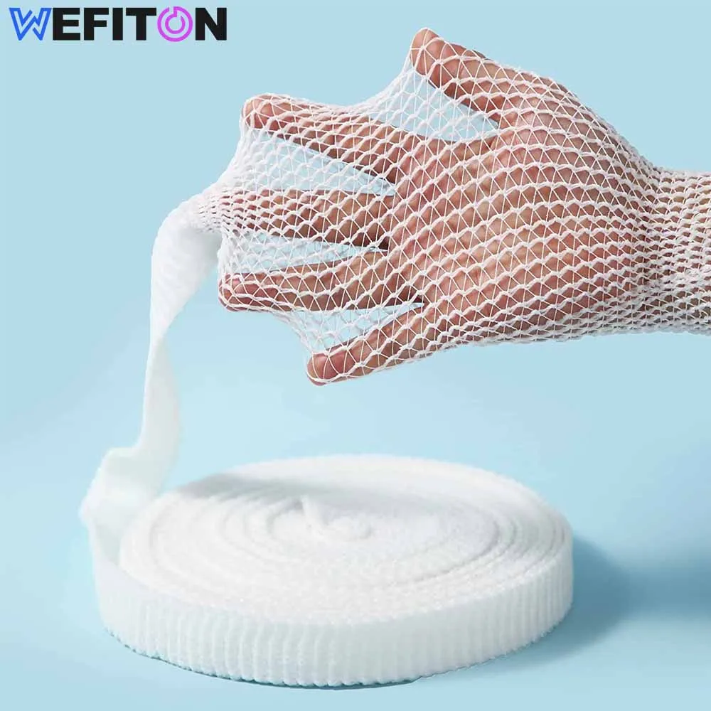 1 Roll Elastic Net Wound Dressing Net Tubular Bandage Mesh Tubing Tubular Gauze Fix Breathable Bandage Retainer for Adults Ankle