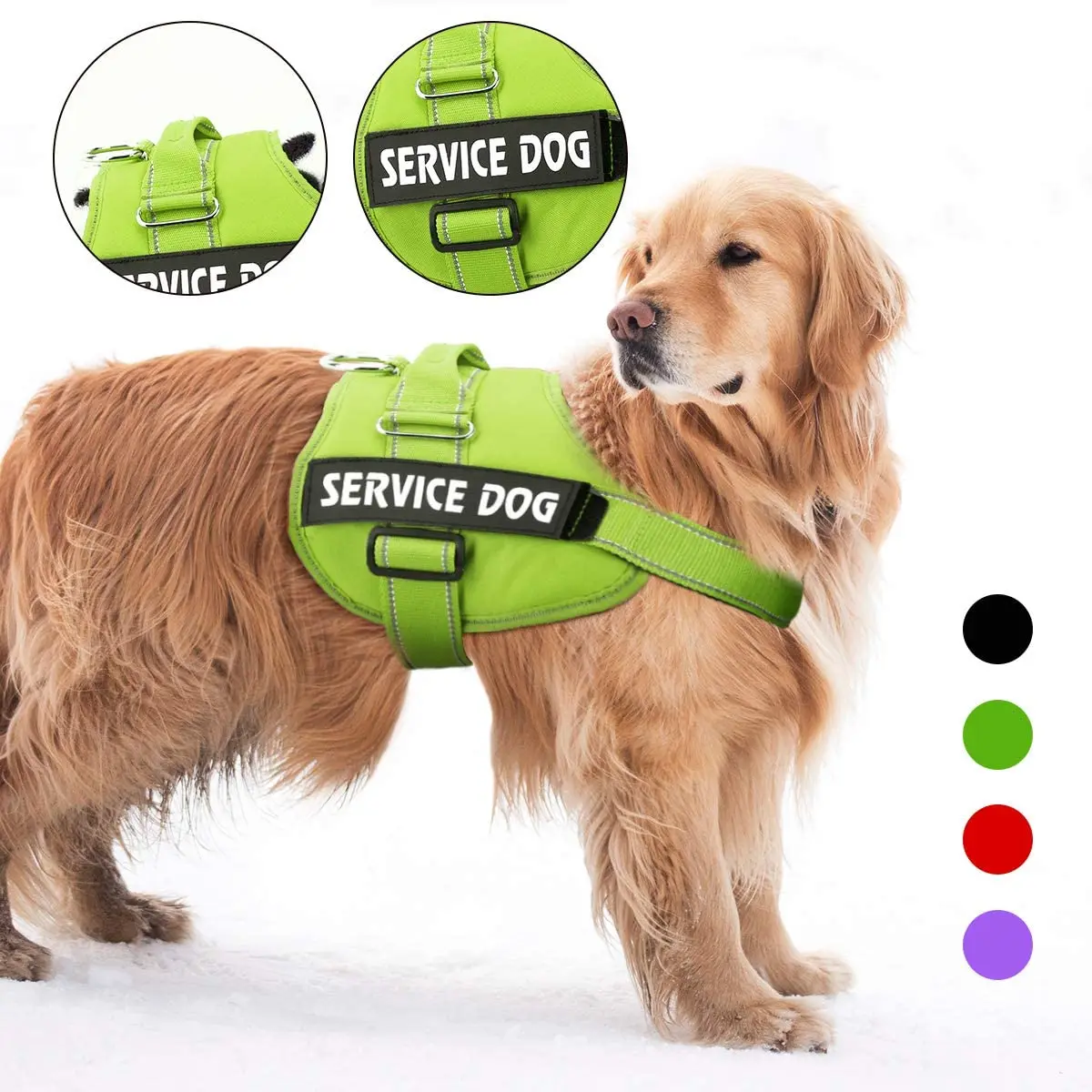 DO NOT PET Dog Vest Harness Reflective Soft Vest With Removable Patches SERVICE DOG IN TRAINING EMOTIONAL Support  Therapy Dog