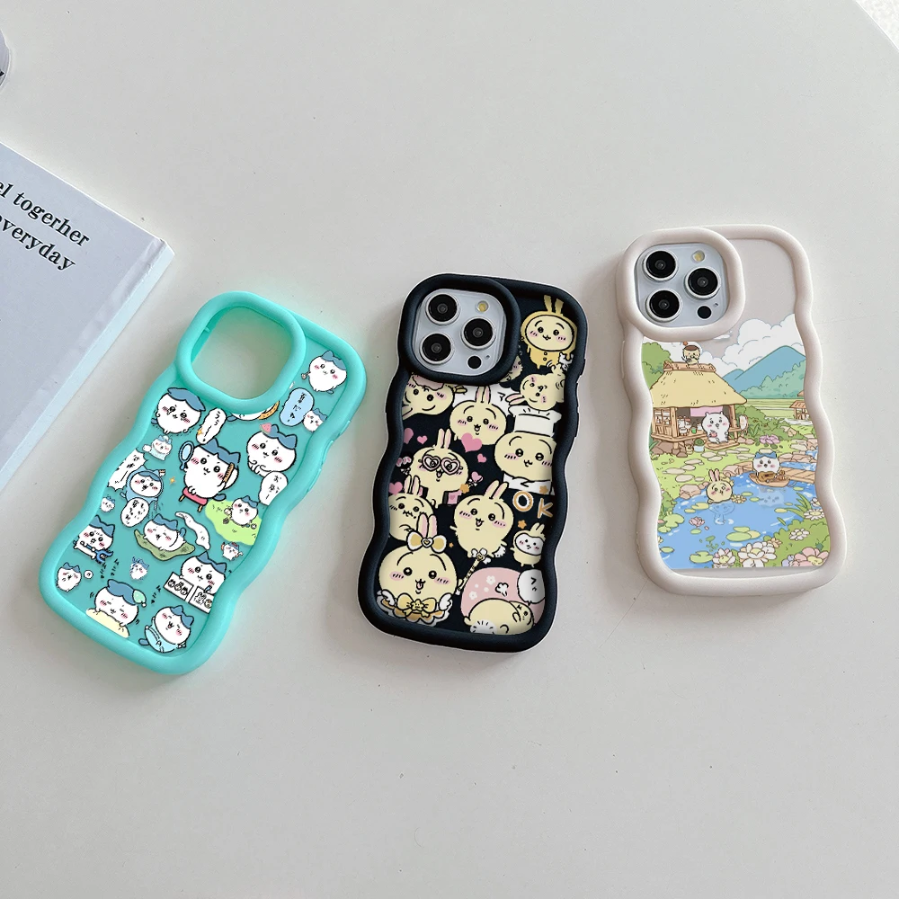 New Japan Cartoon Cute Chiikawas Phone Case For Xiaomi Redmi Note 8 9S 10 10S 11 12 13 Pro Plus 4G 5G Candy Color Soft TPU Cover