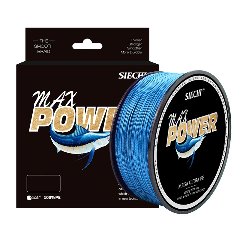 

Плетеная рыболовная леска SIECHI Max Power PE Line 500M X8, сверхпрочная плетеная леска для рыбалки