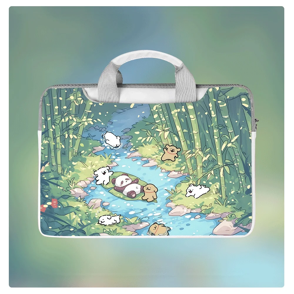 

Сумка для ноутбука с принтом мультяшного щенка, водонепроницаемый защитный чехол большой вместимости, 13, 14,6, 15,6, 16 дюймов, сумка через плечо, праздничный подарок