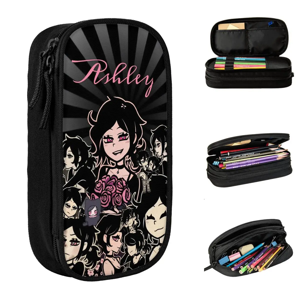 

Пенал с гробом Энди и Leyley Games, двухслойный пенал большой емкости, школьные аксессуары, подарок