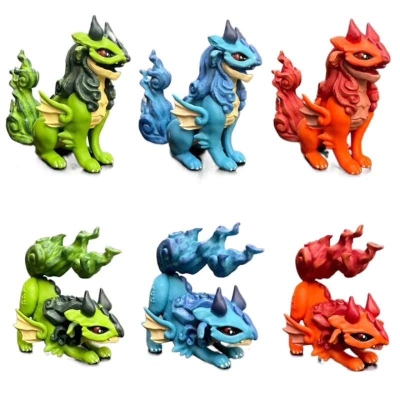 Qualia Japan Gashapon Cute Kawaii Anime Guardian Dragon Mascot Action Figure Capsule Toys Mini Model Ornaments Gift