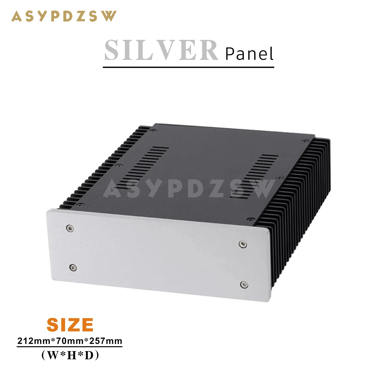 A212 Full aluminum chassis Both sides Heat sink Class A amplifier enclosure 212x70x257mm case Accept Custom Service