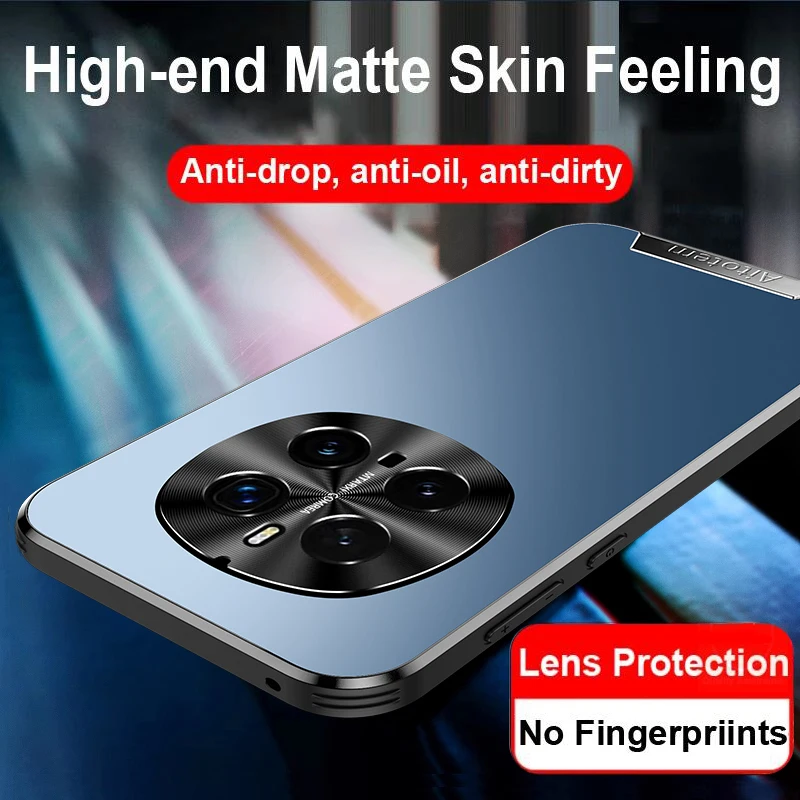 

Matte Hard Back Phone Case For Honor Magic 7 4 5 Magic6 Pro Metal Camera Full Protection Silicone Soft Edge Bumper Cover Cases
