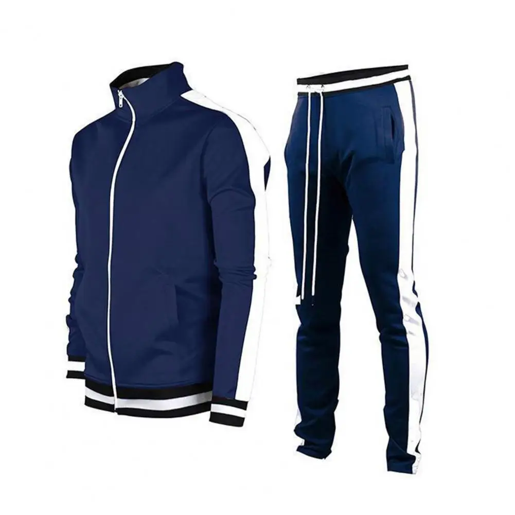 New Mens Tracksuits 2023 Men Sets Sweatshirt+sweatpants Tracksuit Zipper Stand Collar Sports Suit Jogging Fitness Men Clothing