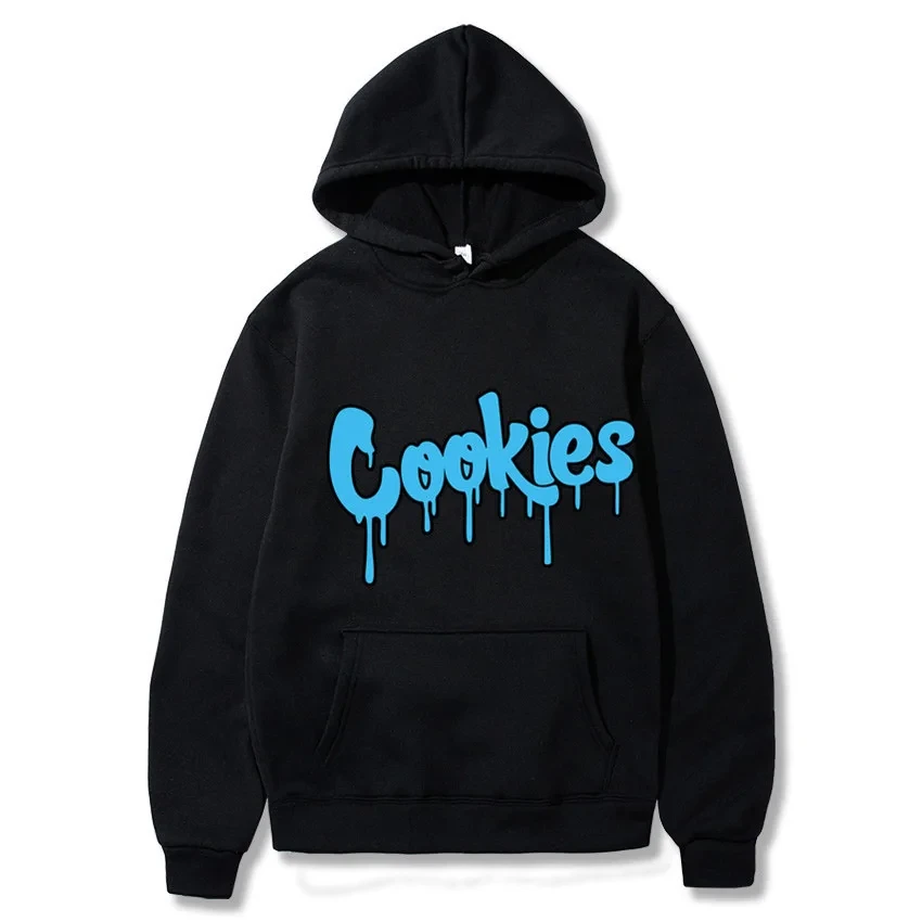 2024 New Anime Cookies Printed Fleece Men's Autumn and Winter Men's and Women's Sweatshirts Hoodies