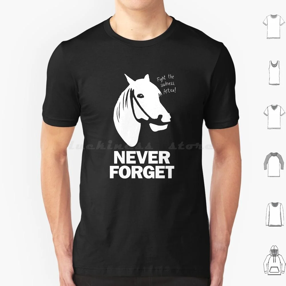

Футболка Never Forget-Artax And The Swamps Of Sadness 6xl Хлопковая крутая футболка Artax Never Ending Story Neverending Funny Hilarious