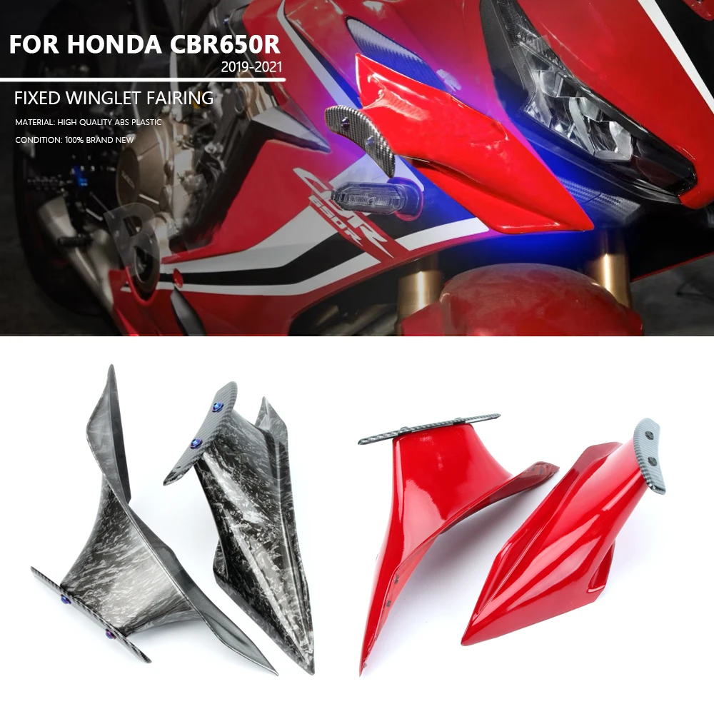 

For Honda CBR650R Motorcycle Wing Protection Cover Kit Fixed Winglet CBR650 Fairing Winglets Aerodynamic Wing CBR 650R 2019-2023