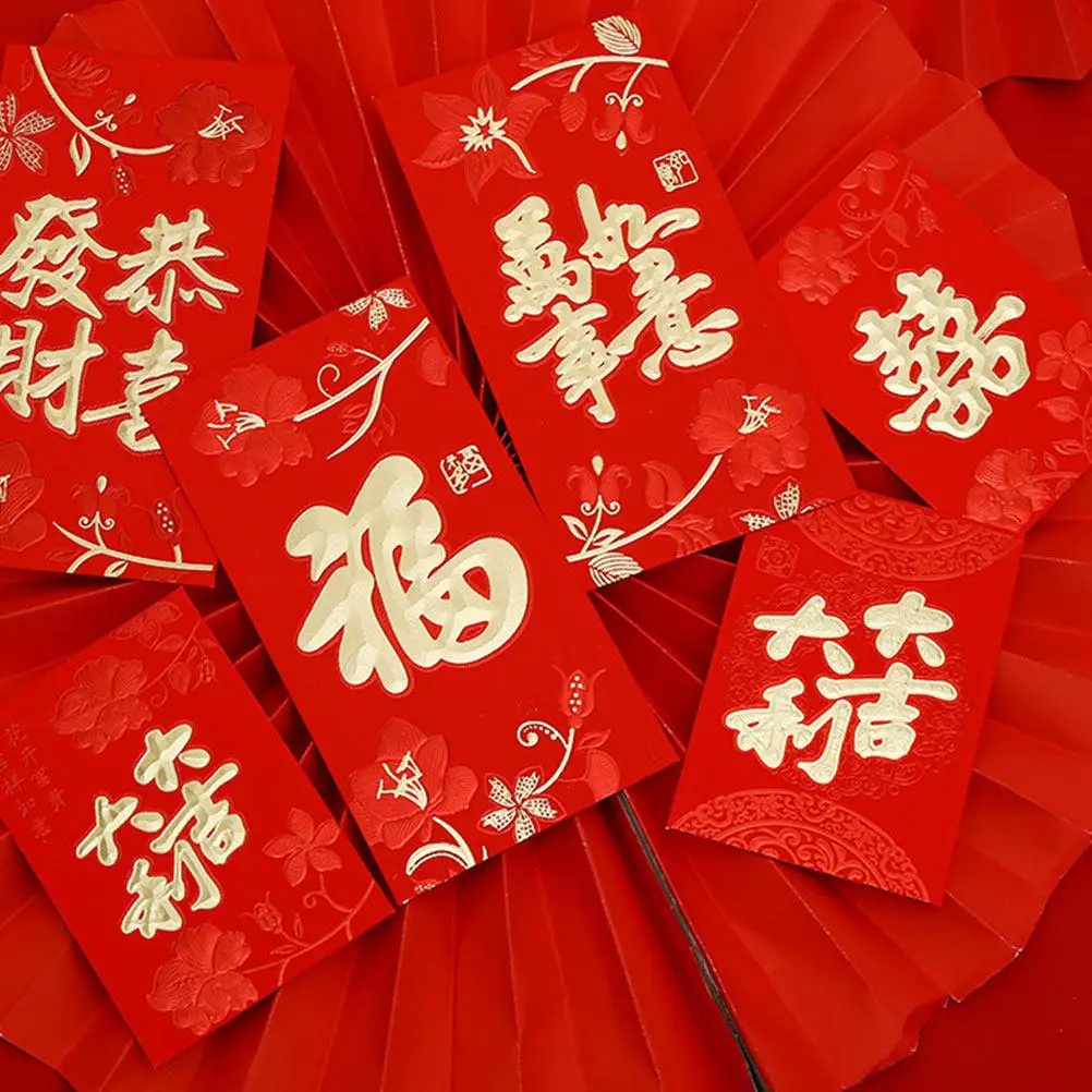 

20Pcs Red Envelopes New Year Red Packets Chinese Style Money Envelope for Spring Festival Wedding Birthday Gift Adults