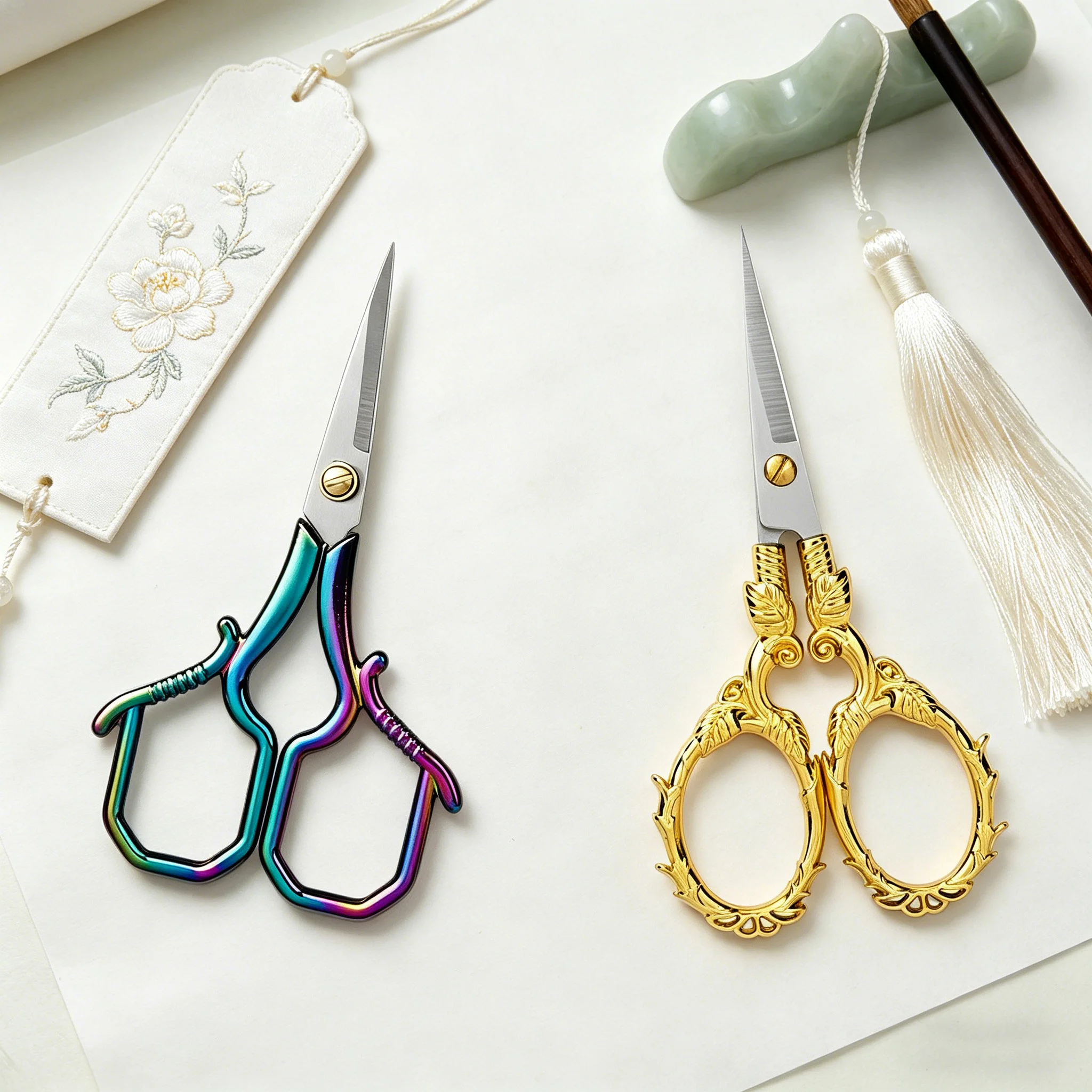 กรรไกรตัดผ้าวินเทจ 1/2 ชิ้น สำ - Scissors Stainless Craft บทวิจารณ์และราคา