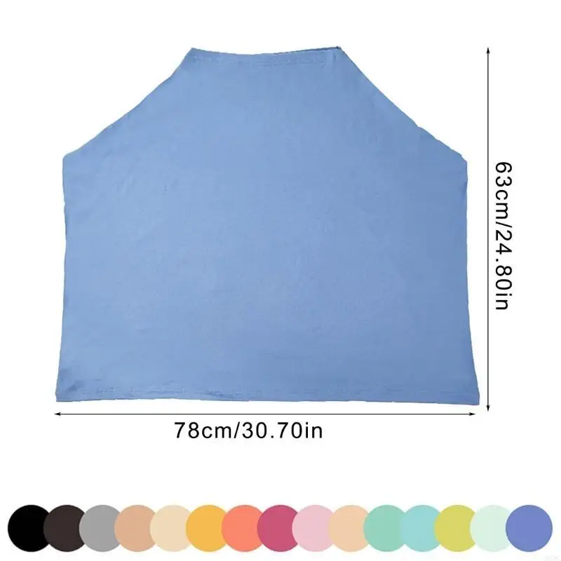 M89C Multifunctional Privacy Nursing Towel Soft Comfortable Strollers Protective Case Sleeve Baby Carseat Canopy Solid Color