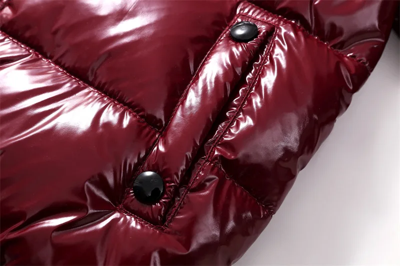 UNITIM Kinder-Daunenjacke für Mädchen mit Kapuze, glänzend, ohne Auswaschen, für Kleinkinder, Jungen, Wintermantel, dick, warm, für Neugeborene, Jungen, Parkas, Oberbekleidung – Detail 16