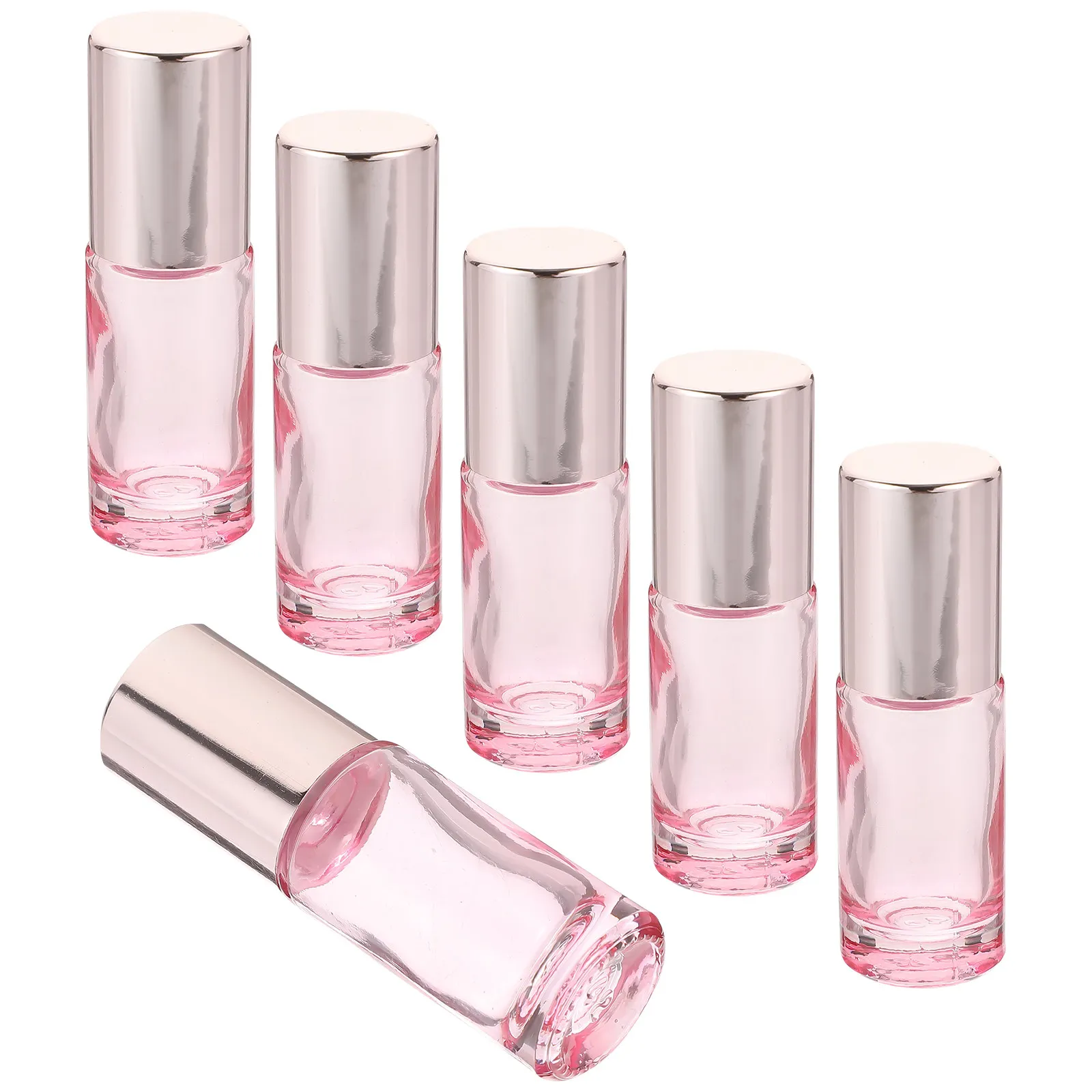 

Набор из 6 стеклянных роликовых флаконов для эфирных масел, парфюмерии, ароматерапии, дорожные многоразовые флаконы с шариком из нержавеющей стали