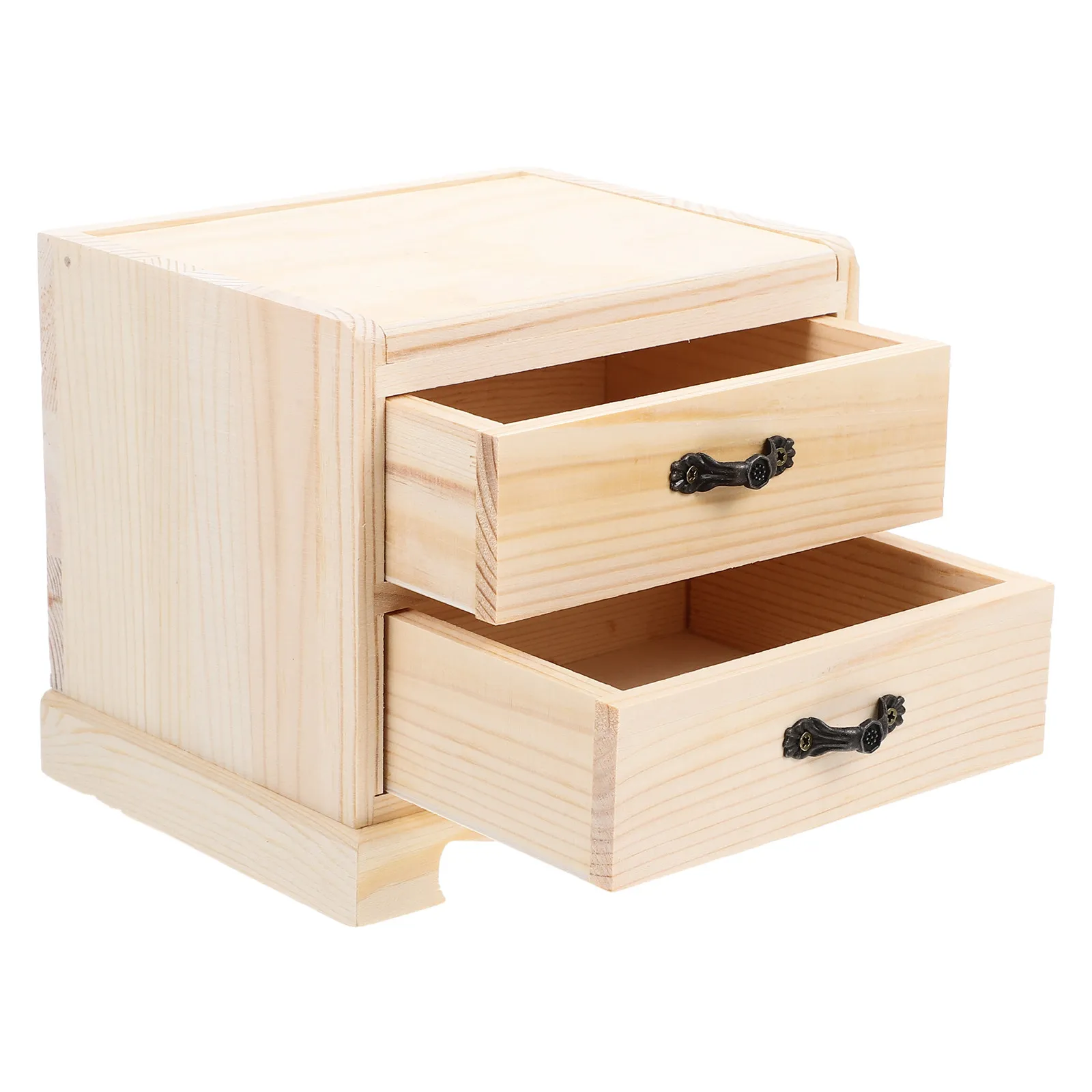 

1pc Wooden Jewelry Box Organizer Premium Ecofriendly Wood Smooth Surface Storage Container For Jewelry Collection Decorative