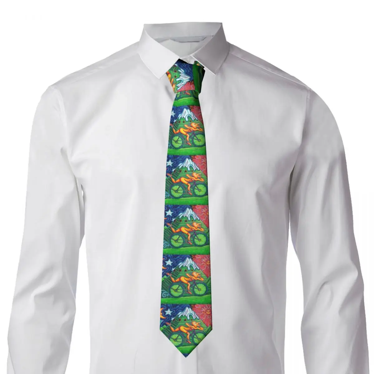 Formal Bicycle Day Acid 1943 Vintage Tie for Office Custom Mens Albert Hofmann LSD Neckties