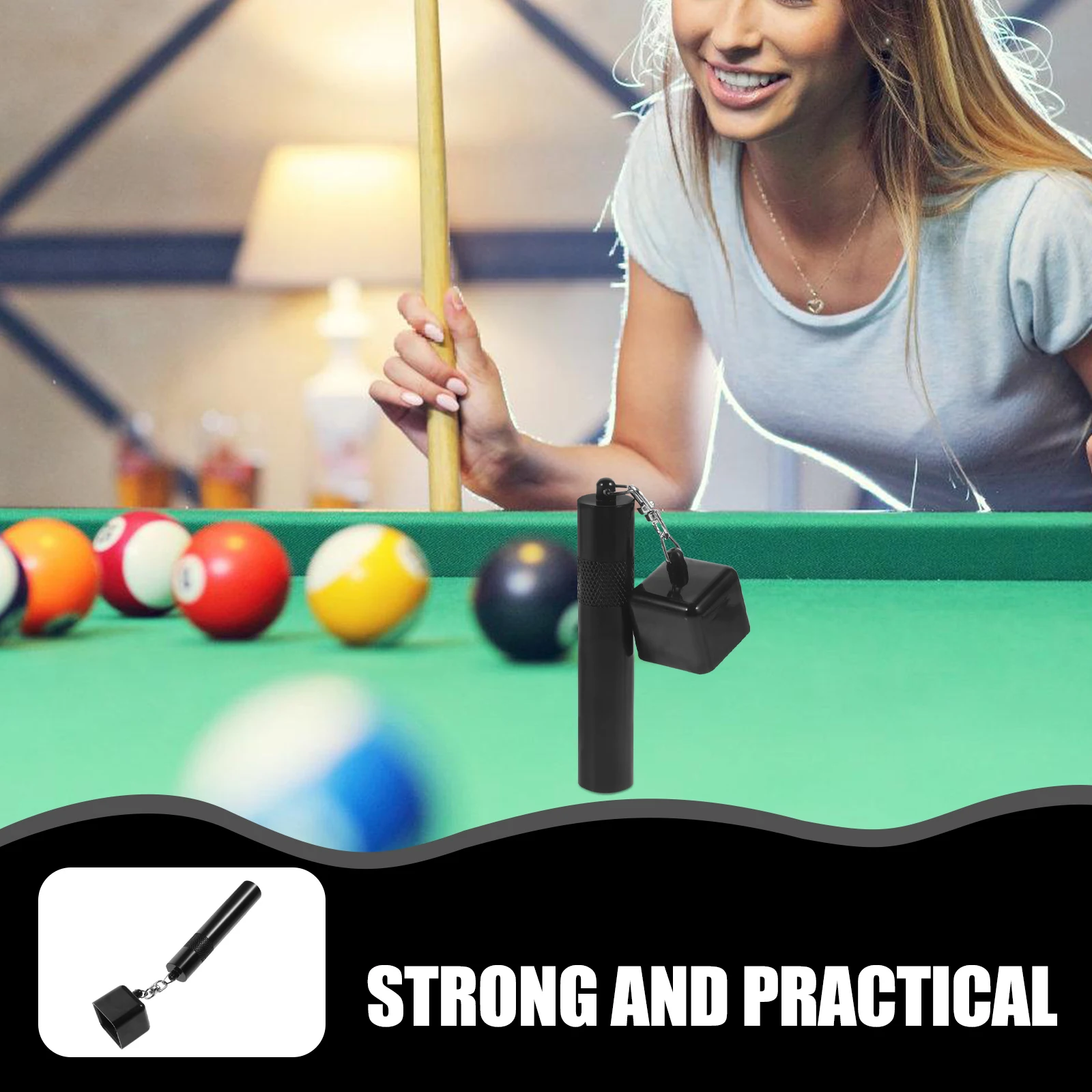 

Chocolate Storage Holder Black TPU Material Compact Case Multi Functional Accessories ganizer Pool Table Accessories