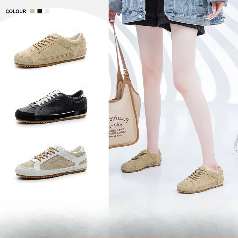 

Versatile Flat-bottomed Retro Moral Training Shoes Women's New Lightweight Daily Casual Forrest Gump Commuter Sports Sneakers