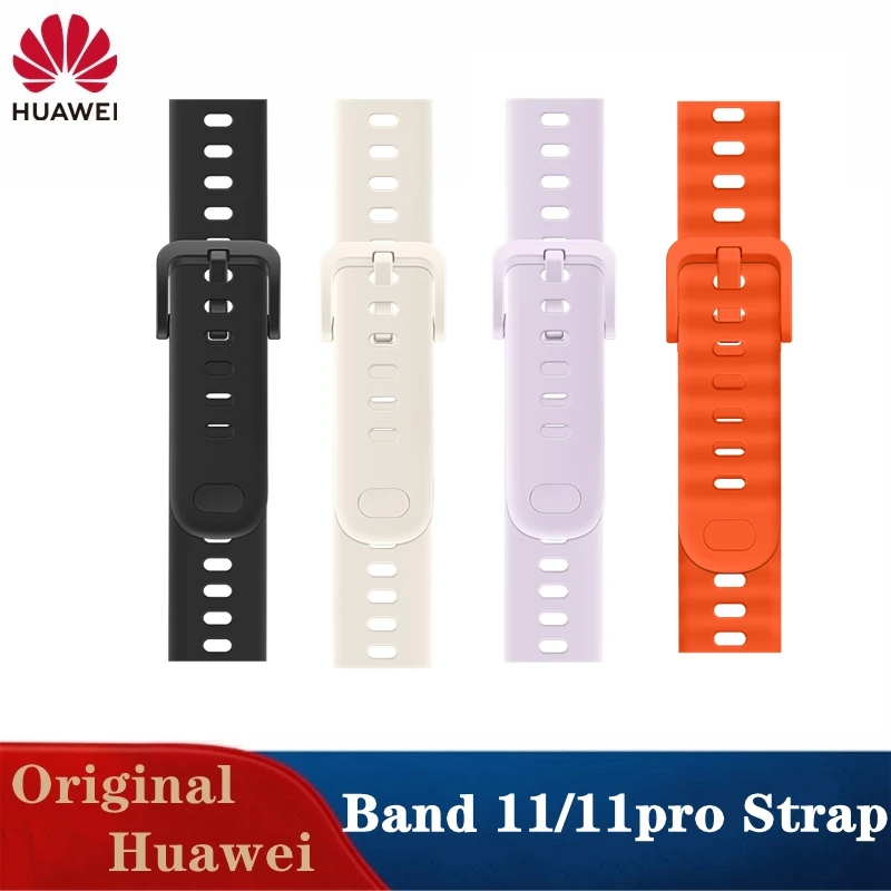 Original FKM Rubber Watch Strap for Huawei Band 11 11pro Fluoroelastomer Strap Waterproof Sport Band