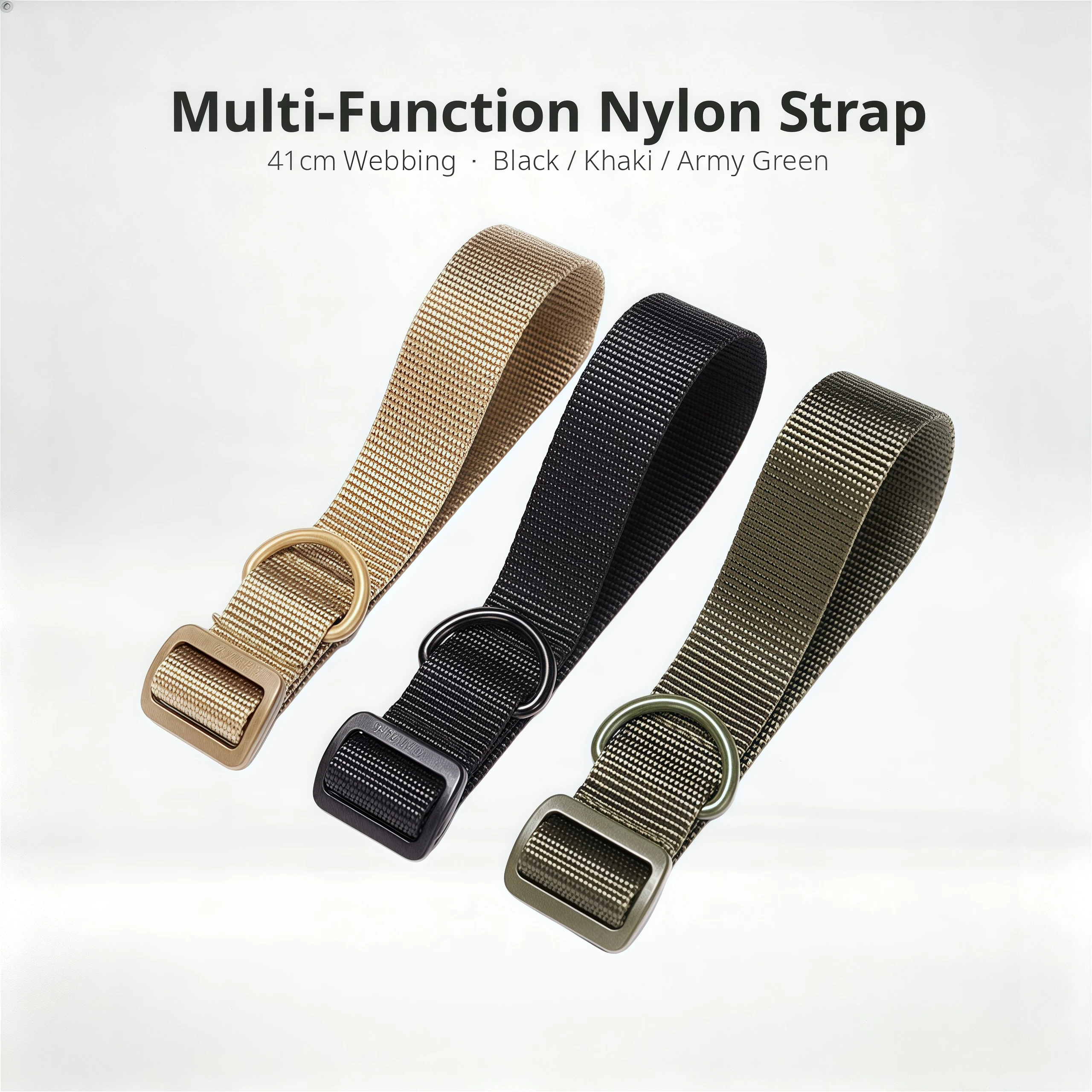Tactical Buttstock Sling Adapter Nylon Stock Sling Mount Strap with D Ring for Airsoft Hunting Outdoor Shooting