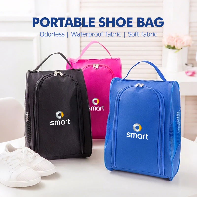 Car Logo Sneaker Storage Bag Travel Outing Shoe Storage Tool For Smart EQ Cabrio Crossblade ROADSTER City-Coupe 452 454