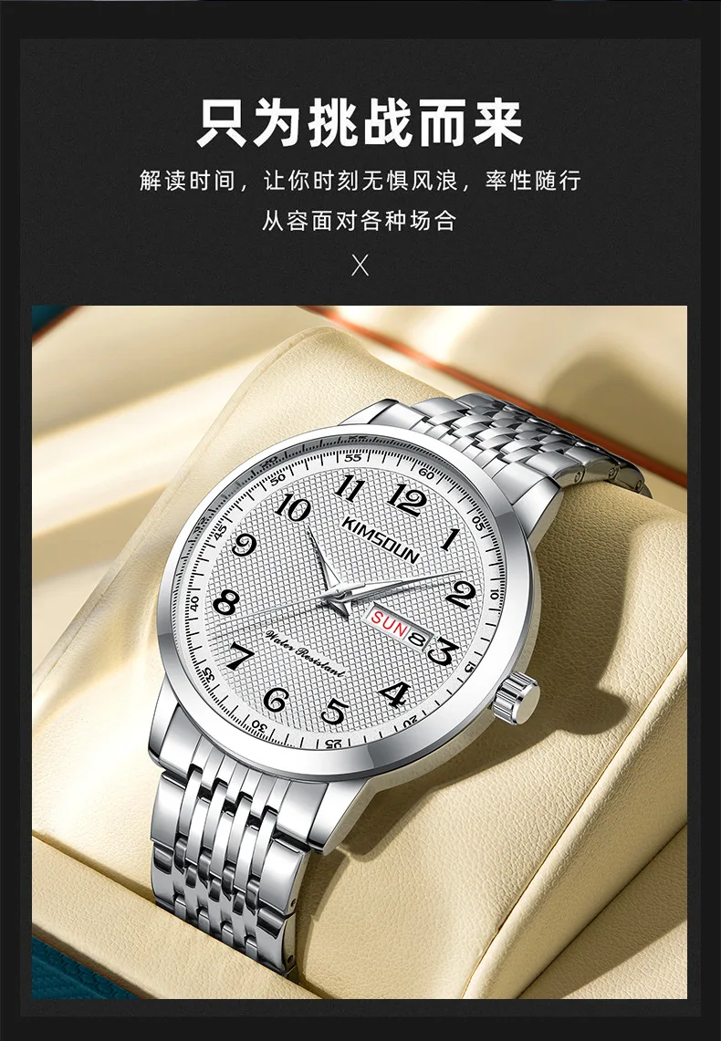 นาฬิกาแบรนด์ใหม่ธุรกิจนาฬิกาควอตซ์นาฬิกาผู้ชายนาฬิกากันน้ําปลอมนาฬิกาผู้ชาย