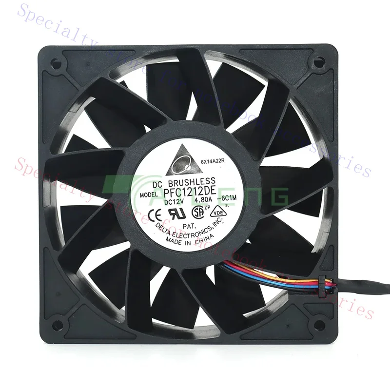 for Delta PFC1212DE DC 12V 4.8A 12038 120x120x38MM Ant S7 S9 D3 L3 E9 before and after cooling fan magic DRAGON