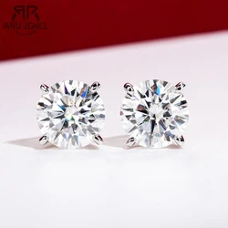 AnuJewel Real 14K Gold 1-4cttw D Color Moissanite Earrings With Certificate 585 Gold Earrings Customs Jewelry Wholesale