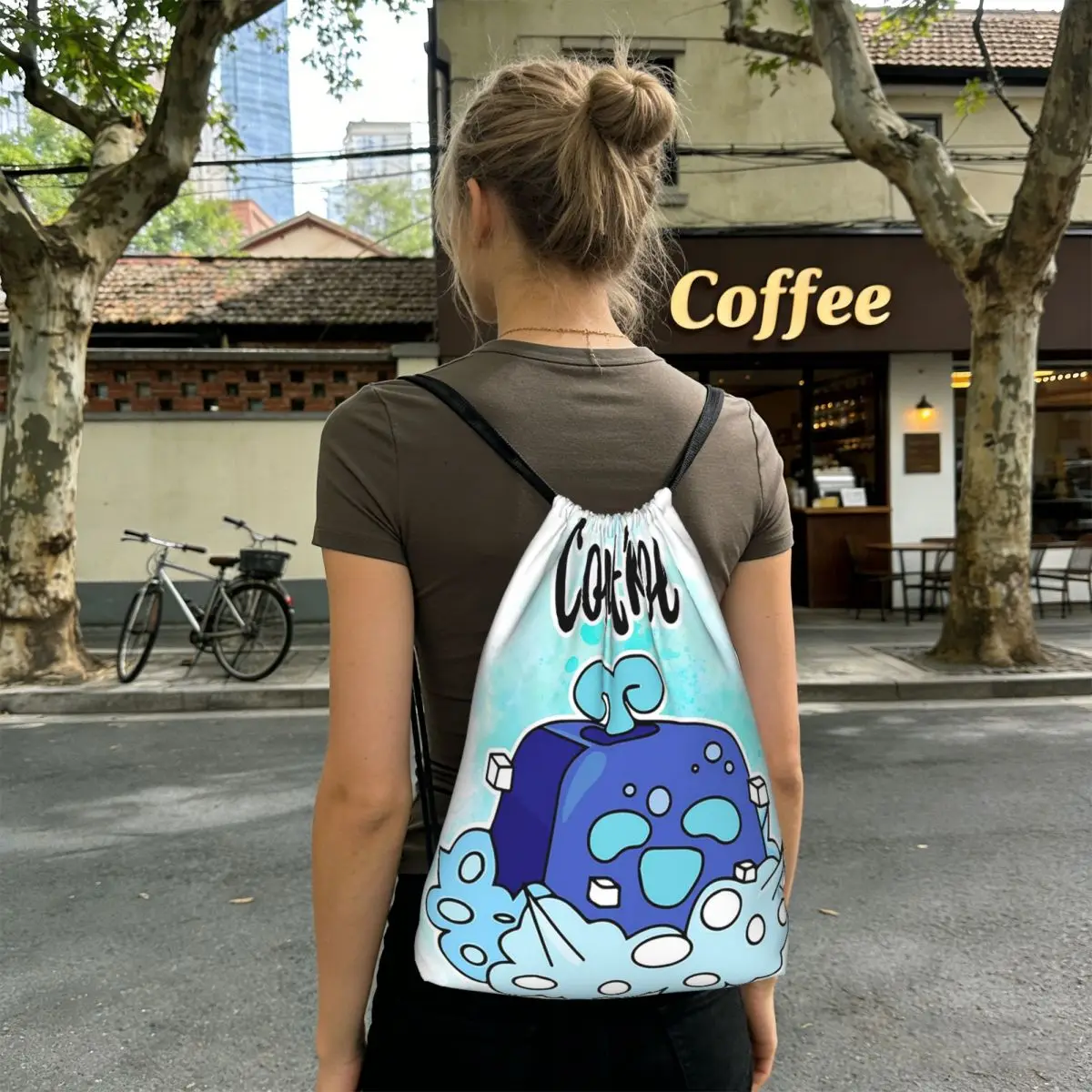 

Control Blox Fruits Backpacks Multi-function Drawstring Bundle Pocket Storage Bag Book Bags for Travel School