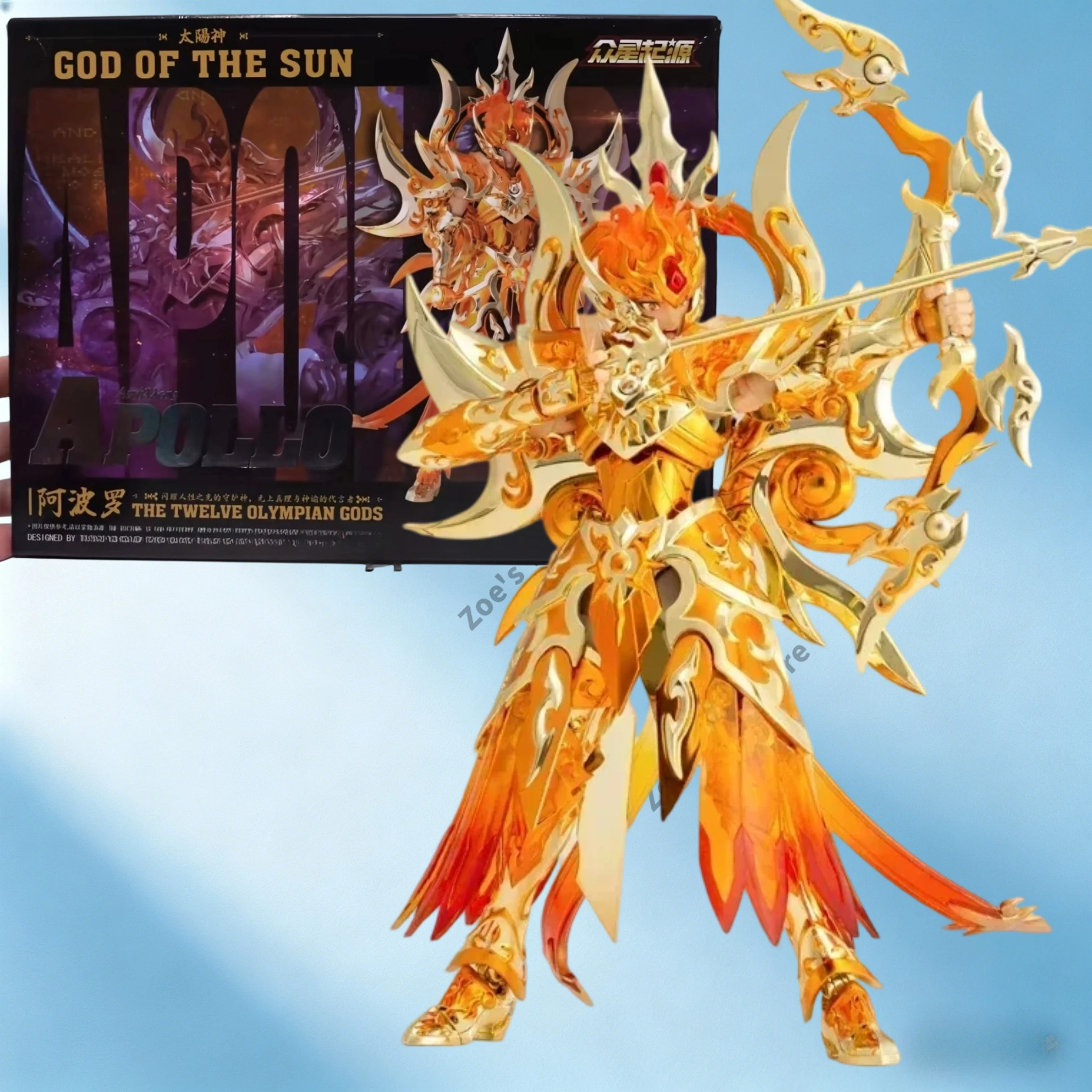 

In Stock Toypoint/TP Saint Seiya Mythical Cloth EXM Apollo Sun God SOG Totem/Object Golden Zodiac Knight Movable Figure