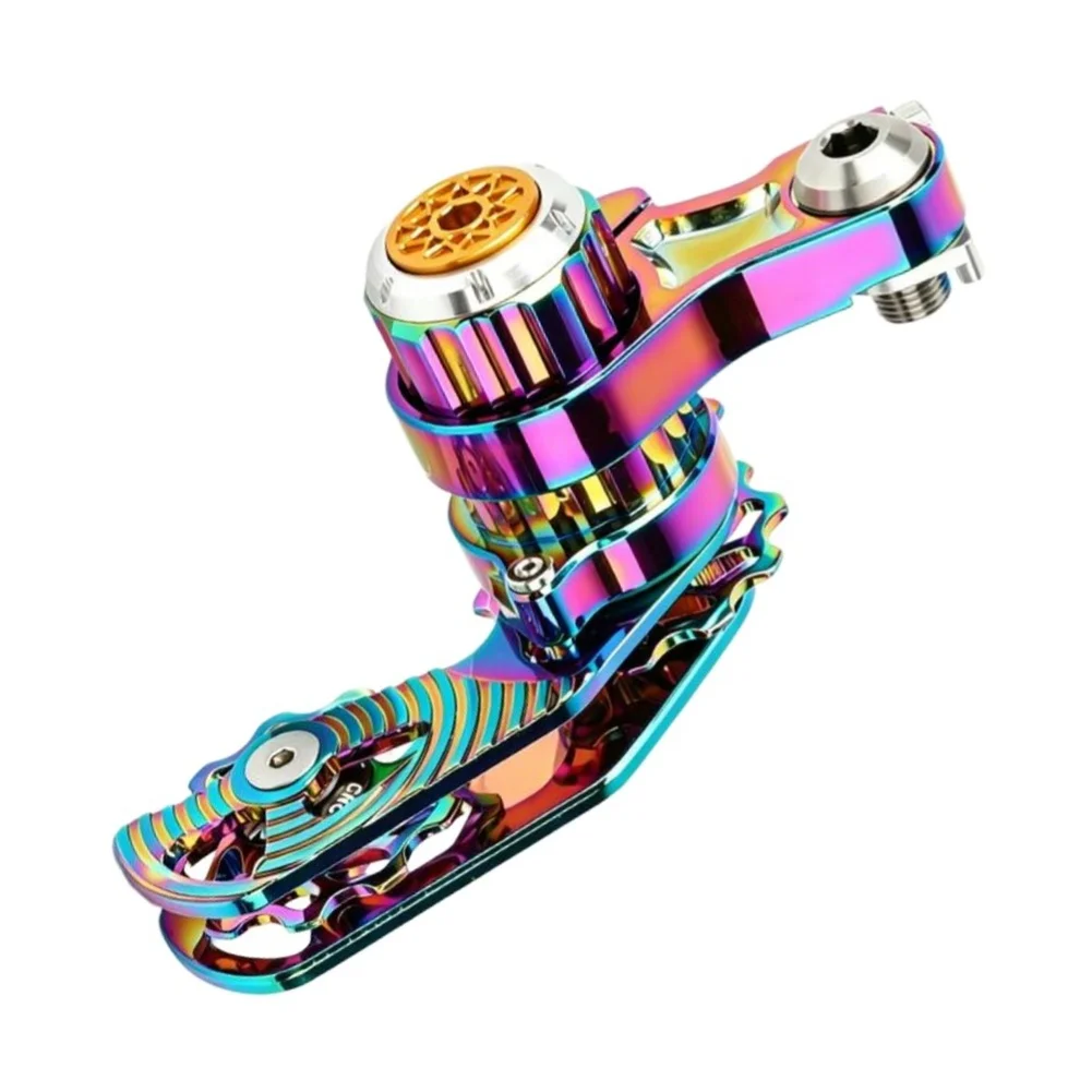 Robust DH Rear Derailleur for Mountain Bikes Featuring Metal Build Adjustable Damping and 18mm Adjustment Capability