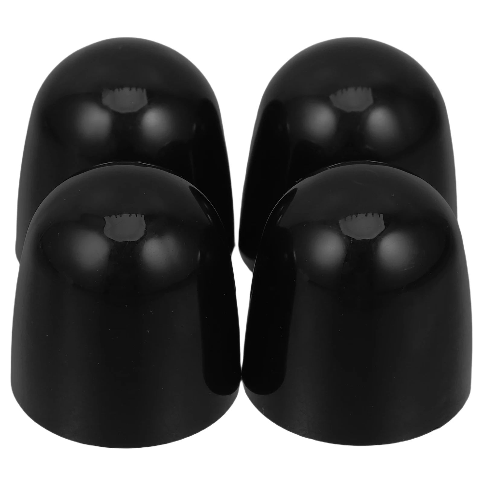 

4 Pcs Screw Decorative Cover Toilet Bolt Caps Accessories Covers Black Accessory