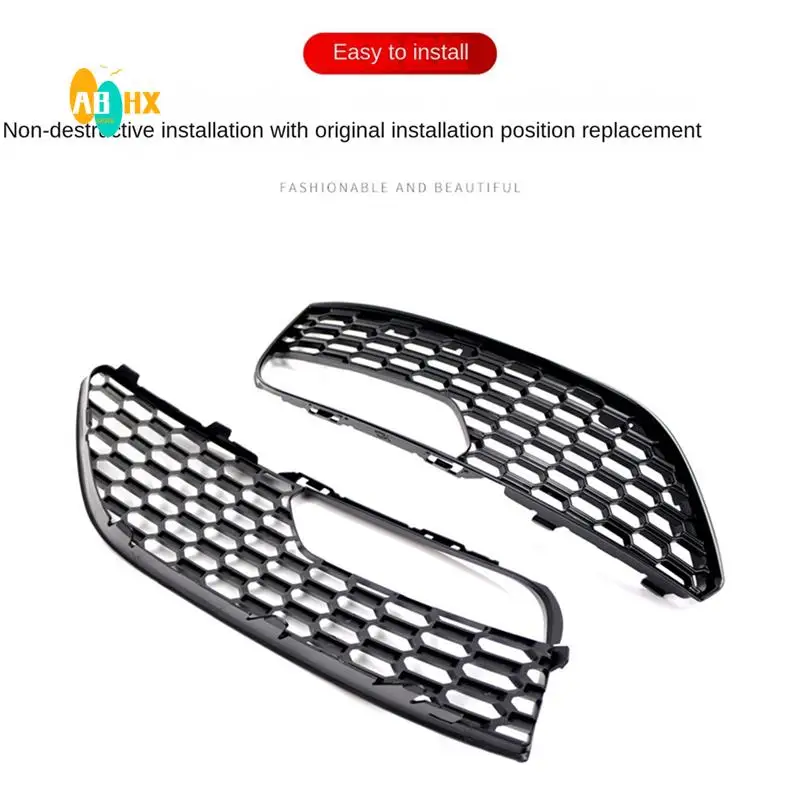 

ABHX-1Pair Front Lower Bumper Fog Light Cover Grille For A3 S3 2012-2016 8V3807681 8V3807682