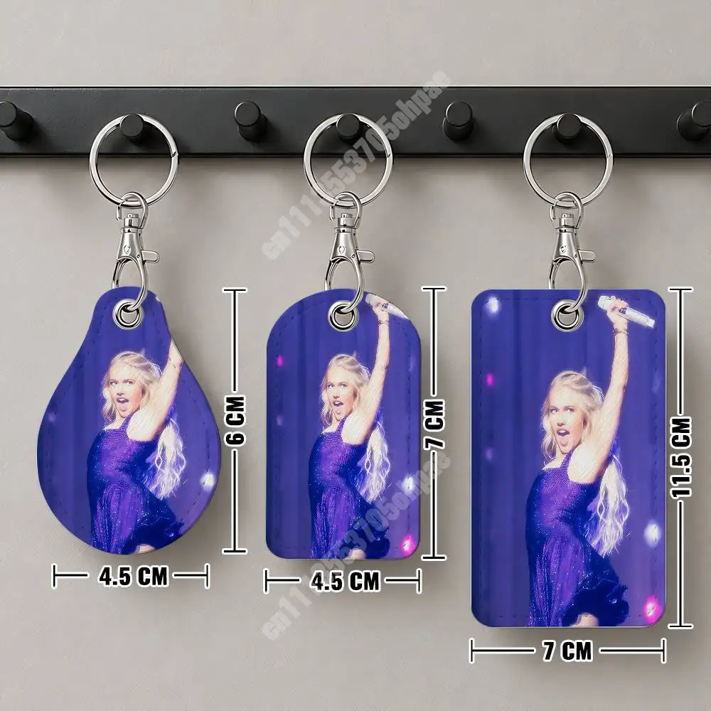 F-Freya S-Skye Somewhere Over The Rainbow Leather Keychain Card Holder for Airtag & Luggage Tags Casual Tracker Cover - view 6