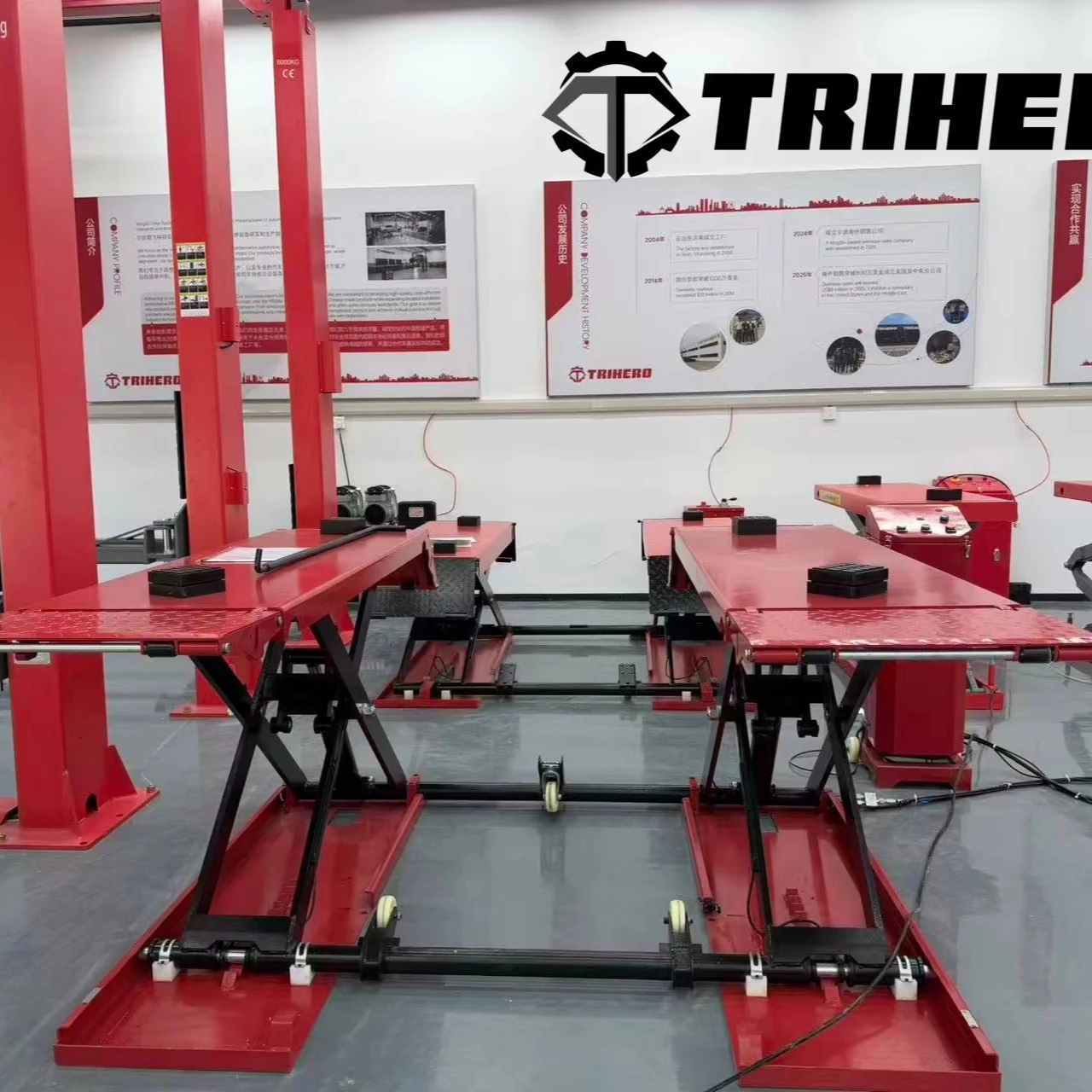 Portable 1200mm Mid-position Car Lifter with Hydraulic System Movable Car Lift Equipment Hydraulic Scissor Car Lift