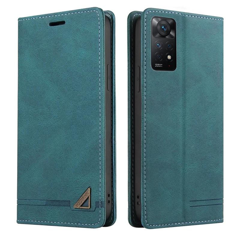 Brieftaschen-Schutzhülle aus gebürstetem Leder mit Diebstahlschutz für Xiaomi 15T 14T Redmi 15C 14C 13C 12C 10C Poco X8/X7/X6 Pro Note 15 Pro+ 14S – Detail 9
