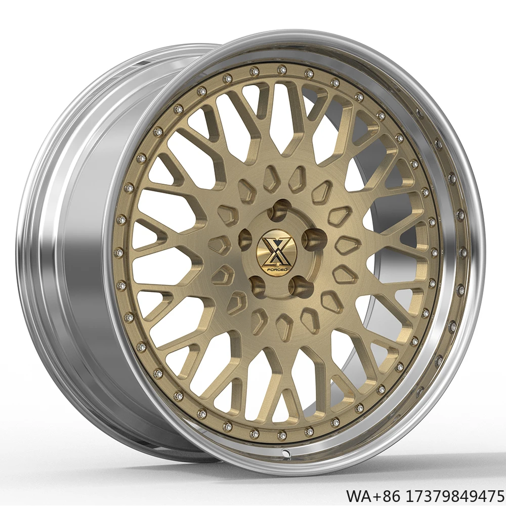 

Custom 2 Piece 5x112 5x120 5x130 Gloss Brushed Alloy Forged Passenger Car Wheels Rims 18 19 20 21 22 23 24 Inch for Sale