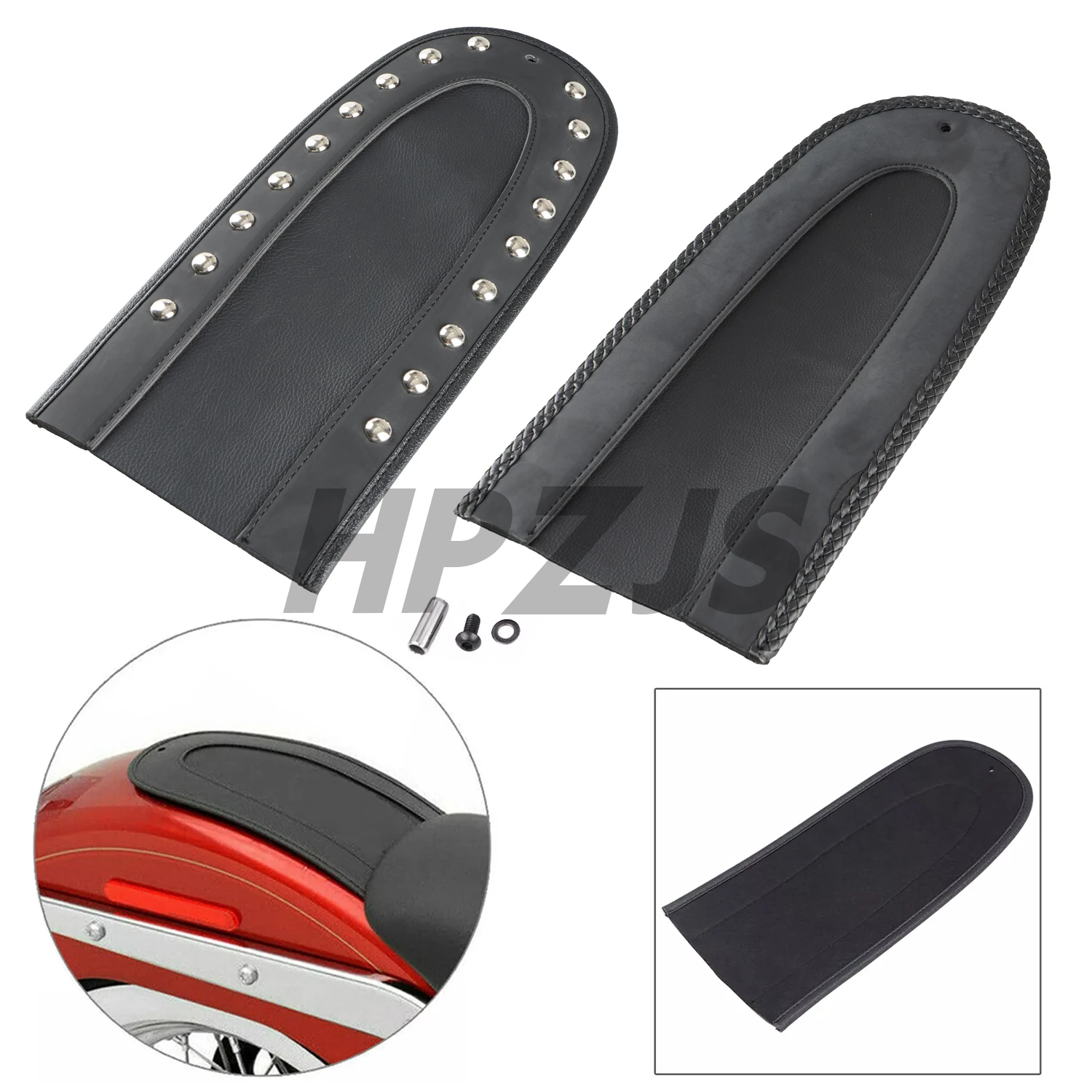 Motorcycle Solo Seat Rear Fender Bib For Harley Softail FXBR/S FLDE FXFB/S FLFB/S FLHC/S FXLR FLSL FLSB FXBB 18-2020 PU Leather