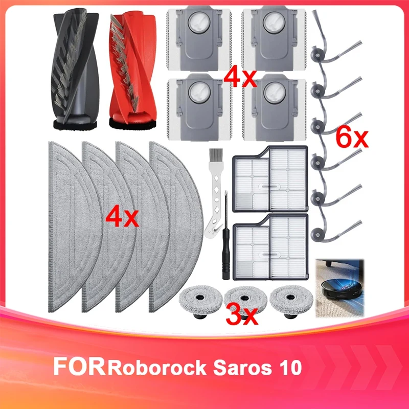 

Комплект сменных аксессуаров для пылесоса Saros 10/G30/S9 MaxV Ultra, основная щетка, фильтр, швабра, мешки для пыли-A69M