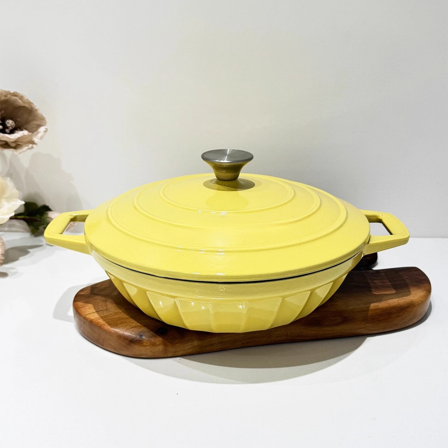 

Enamel pot, household, stew pot, induction cooker