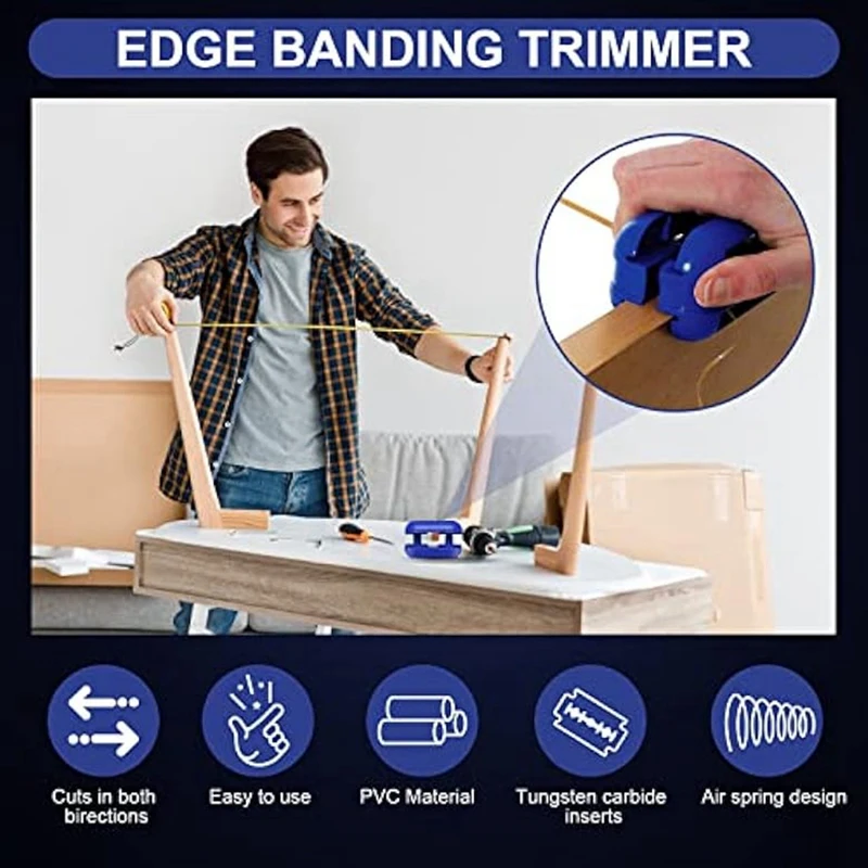 Edge Banding Trimmer,Veneer Trimmer With Blades For Edge Trimmer Woodworking Pneumatic Cutting Trimmer