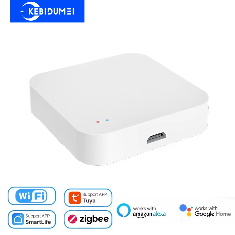 

Tuya Zigbee 3.0 Gateway Hub Умный дом Беспроводной мост Приложение Smart Life Устройство автоматизации дистанционного управления работает с Alexa Google