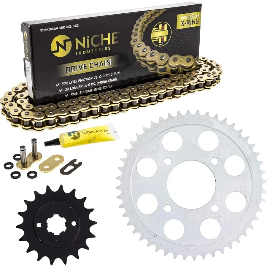 

Комбинированная цепь приводной звезды для Honda CB750K, передняя, 18 зубьев, задняя, 48 зубьев 530VMX XRing, 104 звенья, подходит для высокой производительности Mo