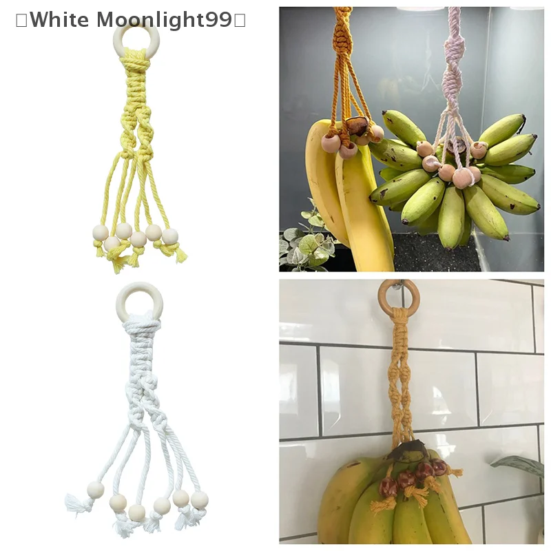 Portable Cotton Rope Banana Hanger Non-slip Hand Braided Banana Holder Durable Banana Lanyard For Banana Display