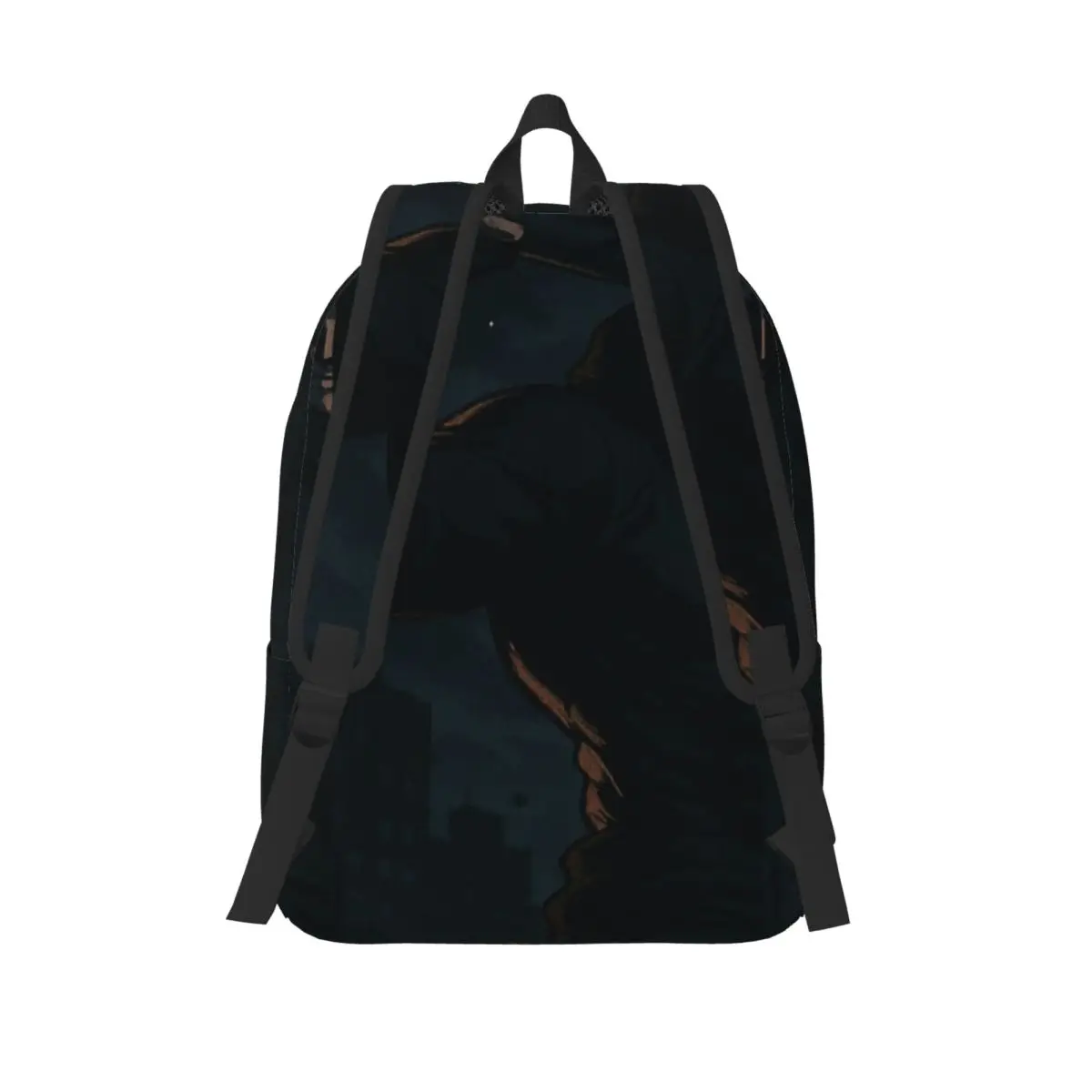 الانضباط الداكن حقيبة ظهر قماشية بسيطة وأنيقة #2