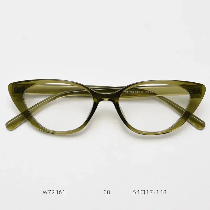 القط العين نظارات نسائية متعددة البؤر وصفة طبية عالية قصر النظر الشيخوخي النظارات البصرية الإناث التقدمية نظارات بمادة الخلات