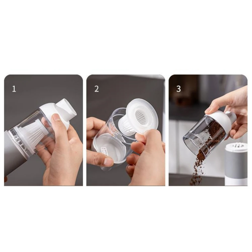 Portable Coffee Powder Vacuum Cleaner Small Wireless Charging Powder Suction Machine Bar Coffee Dust Cleaner Coffee Accessories