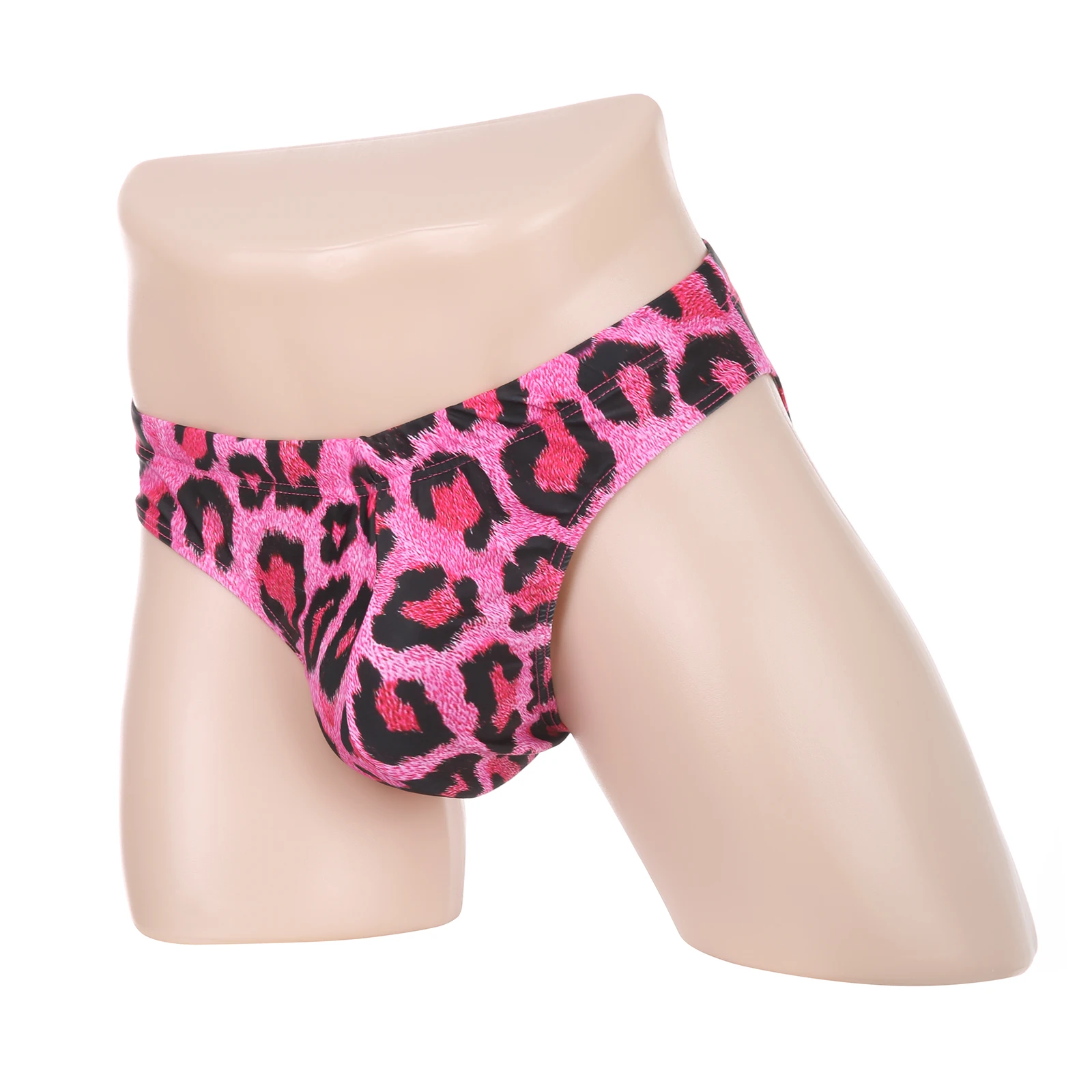 

Men's Swimwear Fashion Drawstring Swim Trunks Sexy Elastic Low Rise Digital Printed Swimsuit Comfortable Quik-Dry Swim Briefs