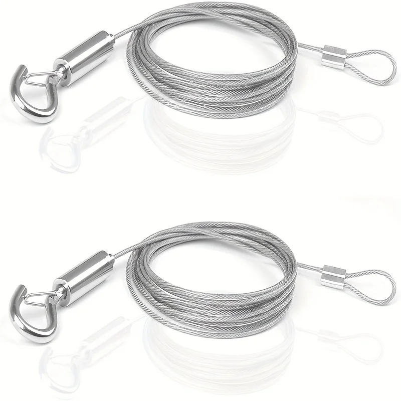 1pc Adjustable 2M 3M 4M 5M Stainless Steel Sling Wire Rope Lights Hanging Kit for Picture Frame Lamp Artwork Fixture Home Decor